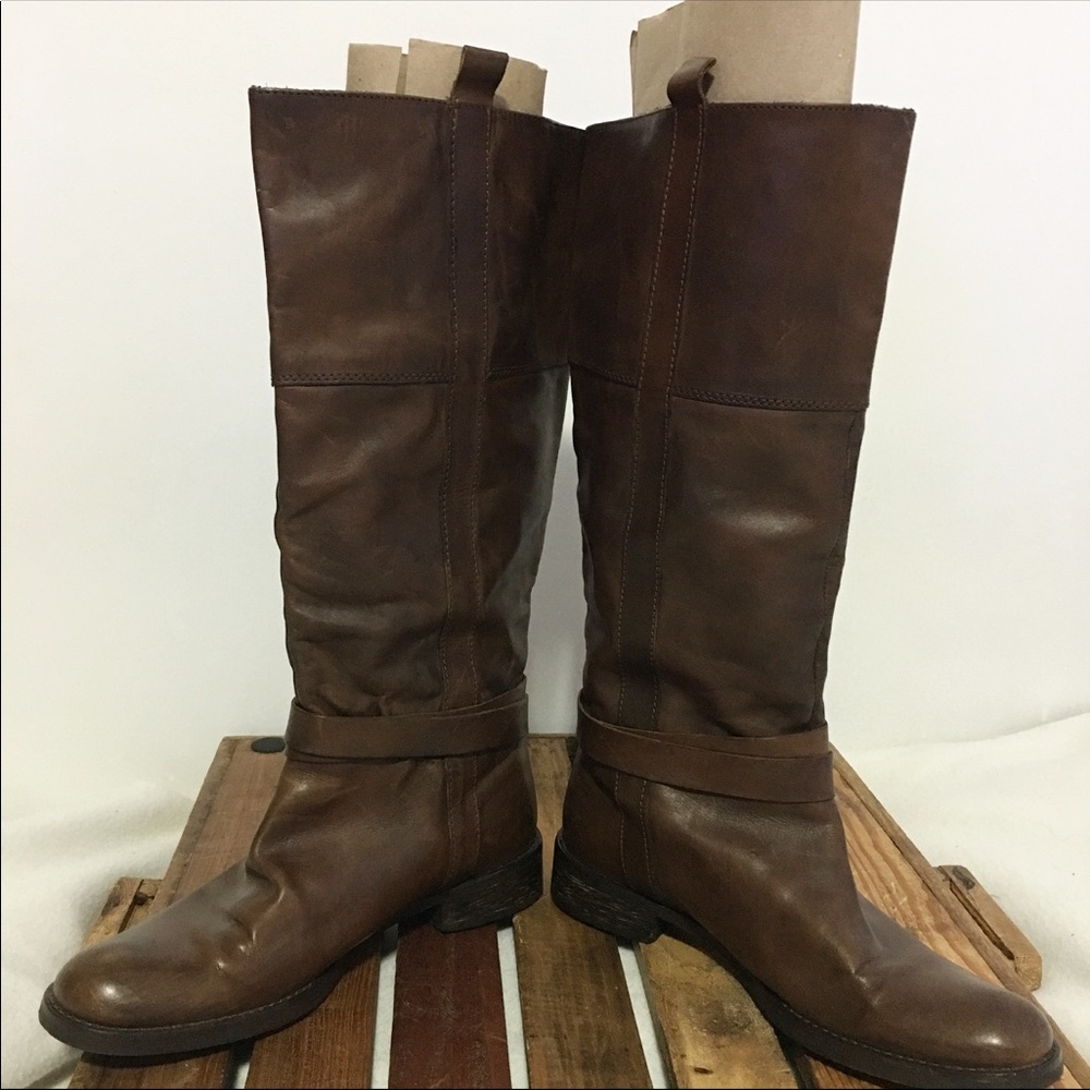Vintage scene leather boots - Picture 3 of 10
